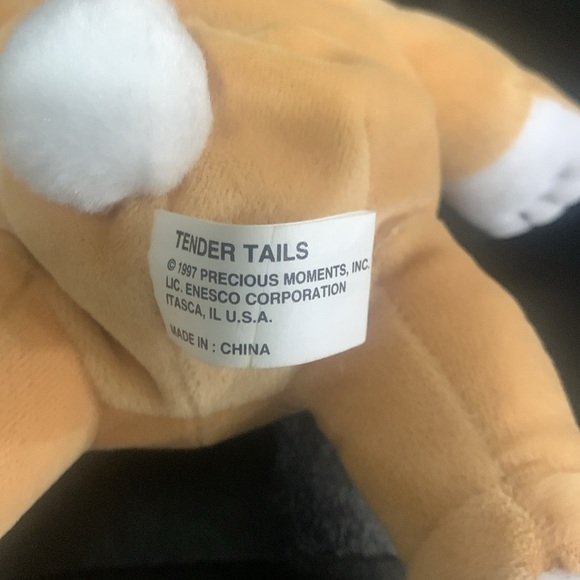 Precious Moments Tender Tails Baby Brown Bunny Rabbit Plush Beanie With Tag - Picture 11 of 11